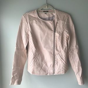 Light Blush Moto Jacket